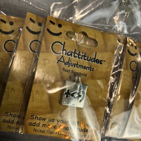 Lot 145 Internet Chat Lingo Chatitudes Genuine Crystal Charms Necklaces - Picture 9 of 16